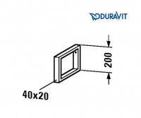 MEDIDAS SOPORTE TOALLERO BAJO ENCIMERA DURASTYLE DURAVIT